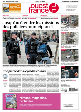 Cover of Ouest-France (Quimperle Concarneau)
