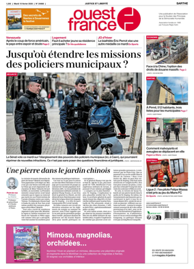 Cover of Ouest France (Sarthe)