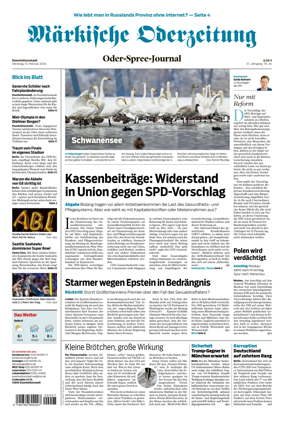 Cover of Markische Oderzeitung Eisenhuttenstadt