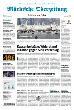 Cover of Markische Oderzeitung Strausberg