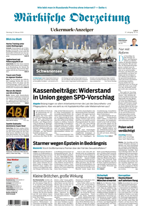 Cover of Markische Oderzeitung Uckermarkanzeiger