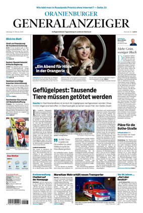 Cover of Oranienburger Generalanzeiger