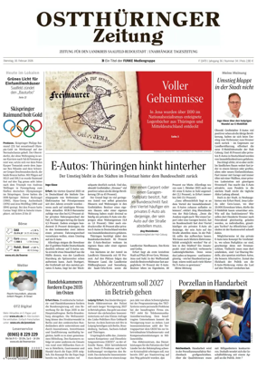 Cover of Ostthuringer Zeitung (Rudolstadt)