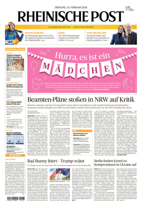 Cover of Rheinische Post - Monchengladbach and Korschenbroich