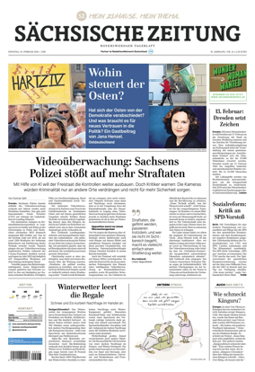 Cover of Sachsische Zeitung (Hoyerswerda)