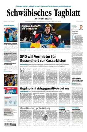 Cover of Schwabisches Tagblatt - Tubinger Chronik