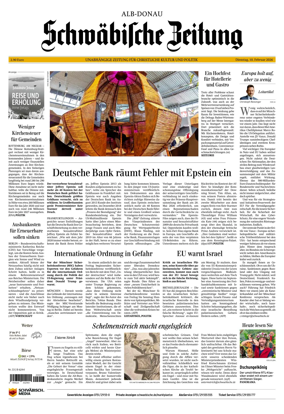 Cover of Schwabische Zeitung (Alb-Donau)