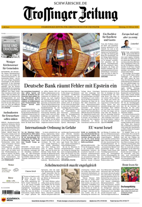 Cover of Trossinger Zeitung