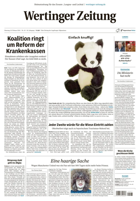 Cover of Wertinger Zeitung