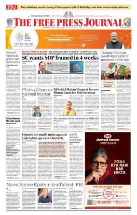 Cover of The Free Press Journal