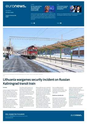 Cover of EuroNews (English Edition)