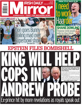 Cover of Irish Daily Mirror