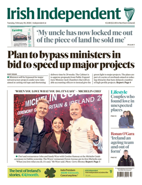 Cover of Irish Independent