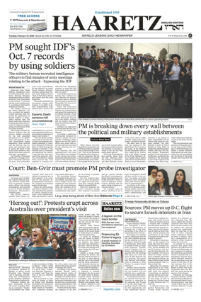 Cover of Haaretz english edition