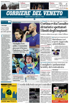 Cover of Corriere del Veneto (Treviso e Belluno)