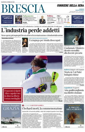 Cover of Corriere della Sera (Brescia)