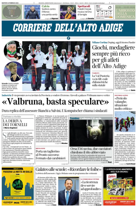 Cover of Corriere dell'Alto Adige
