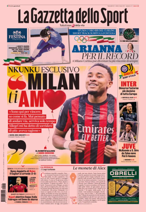 Cover of La Gazzetta dello Sport - Milano