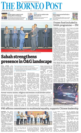 Cover of The Borneo Post (Sabah)