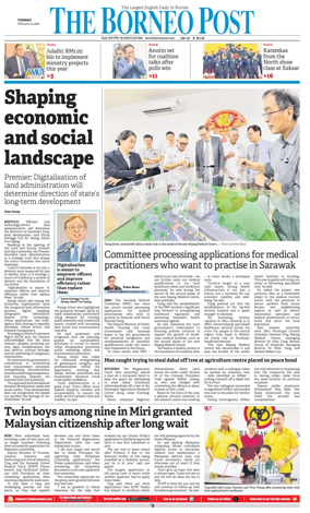 Cover of The Borneo Post (Sarawak)