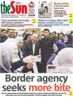 Cover of The Sun (Malaysia)