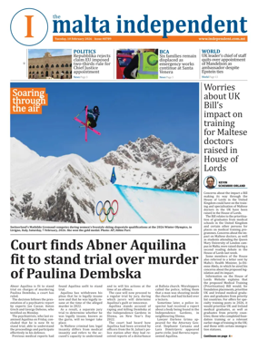 Cover of Malta Independent