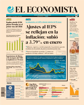 Cover of El Economista (Mexico)