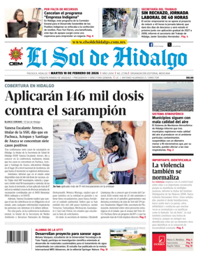 Cover of El Sol de Hidalgo