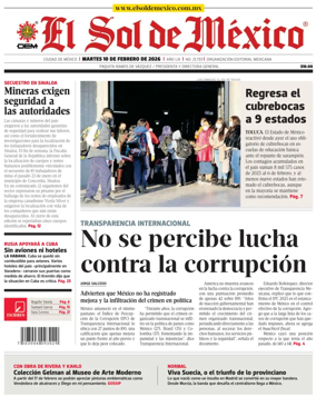 Cover of El Sol de Mexico