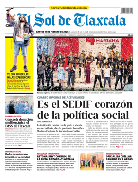 Cover of El Sol de Tlaxcala