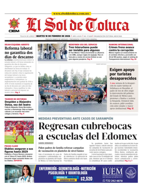Cover of El Sol de Toluca