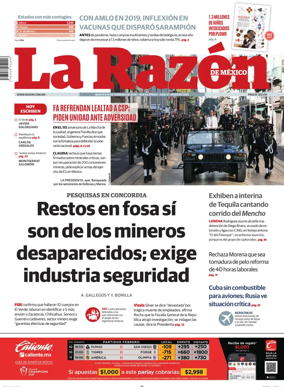 Cover of La Razon de Mexico