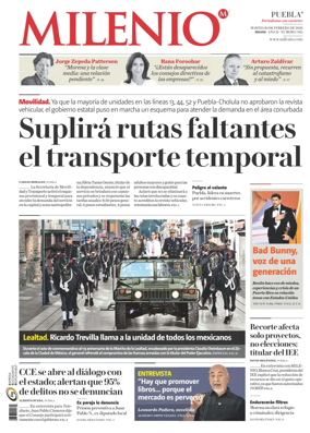 Cover of Milenio Puebla