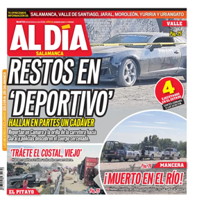 Cover of Periodico Al Dia (Salamanca)