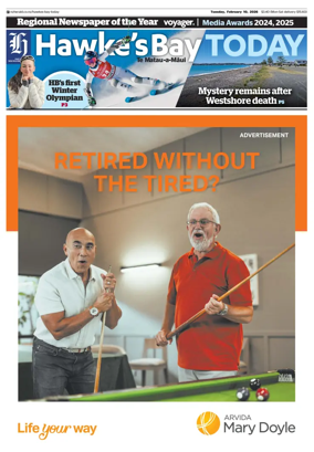 Cover of Hawke's Bay Today