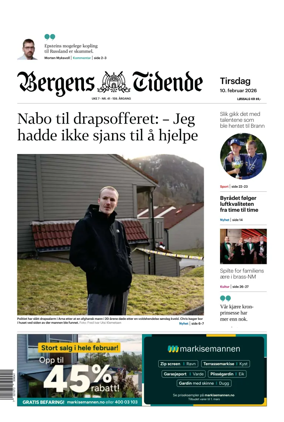 Cover of Bergens Tidende
