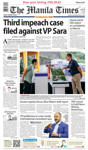 Cover of The Manila Times