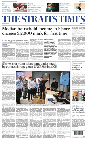 Cover of The Straits Times