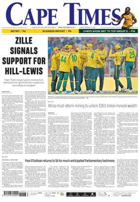 Cover of Cape Times