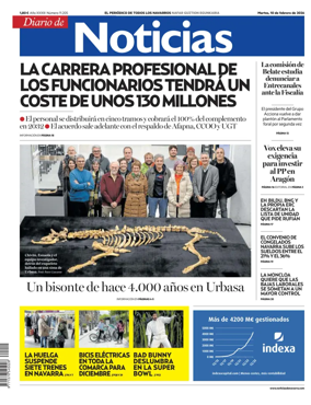 Cover of Diario de Noticias (Spain)