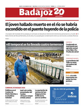 Cover of La Cronica de Badajoz BE