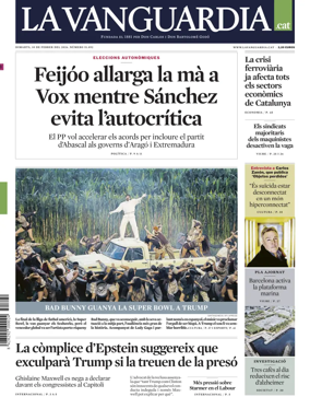 Cover of La Vanguardia (Catalonia - 1st edition)