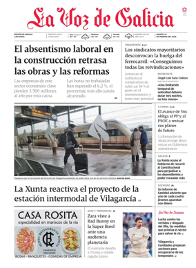 Cover of La Voz de Galicia (Arousa)