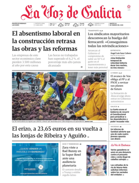 Cover of La Voz de Galicia (Barbanza)