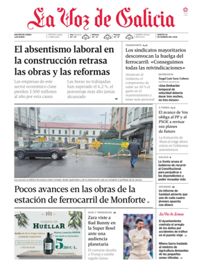 Cover of La Voz de Galicia (Monforte)