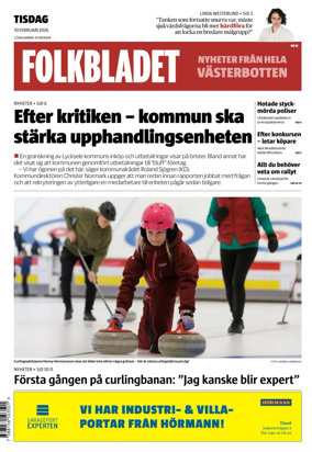Cover of Folkbladet Vasterbotten