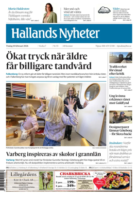 Cover of Hallands Nyheter