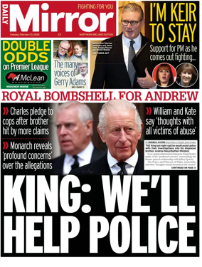 Cover of Daily Mirror (Northern Ireland)