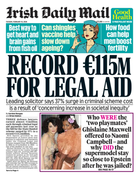 Cover of Irish Daily Mail