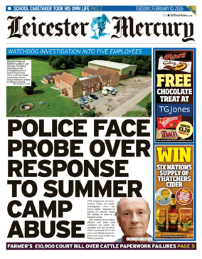 Cover of Leicester Mercury
